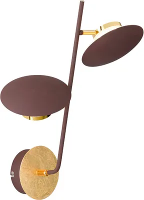 Produktbild von LED Wandleuchte, Gold, Spots verstellbar, H 46 cm