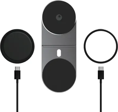 Immagine prodotto di Rolling Square EDGE Pro Full Kit - Supporto magnetico per tablet e telefono - Caricatore wireless - LED da 1000 lumen - Grigio