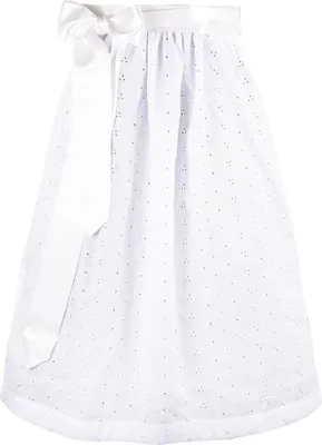 Produktbild von Dirndlschürze Emily 65cm Länge weiß 46-48