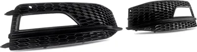 Immagine prodotto di Griglia del cofano - Griglia paraurti a nido d'ape - Per Audi A3 S-Line (2014-2016) / A3 S3 (2013-2017) - Accessori auto - Nero