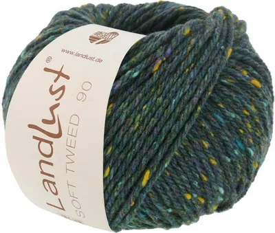 Produktbild von Lana Grossa - Landlust Soft Tweed 90 0016 dunkelpetrol meliert