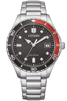 Citizen AW1820-81E Eco-Drive Solaruhr in Unisexgröße Stahl/Schwarz 1