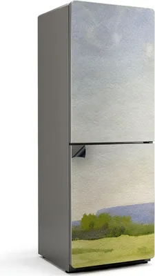 Zdjęcie produktu dla Minimalistyczny krajobraz - Magnetyczna osłona lodówki - Folia dekoracyjna magnetyczna do kuchni - Magnes na lodówkę deco - Samoprzylepna tablica magnetyczna - Folia magnetyczna na drzwi lodówki - 70x190 cm