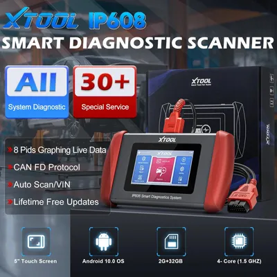 Produktbild von Autodiagnosegerät - OBD2-Scanner - Diagnosecomputer - Auslesegerät - Autoscan-Gerät - Über 30 Servicefunktionen