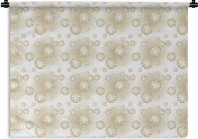 Produktbild von MuchoWow® Wandteppich Wandbehang Weihnachtskugeln - Winter - Weihnachten 150x112.50 cm Tapisserie Dekoration Wandtuch - Wanddecke - Wandteppiche
