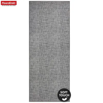 Produktbild von Floordirekt Teppichläufer Tessaro, rutschfester Flur- & Küchenläufer, pflegeleicht, langlebig & strapazierfähig, moderner Läufer, Grau, 80x200 cm