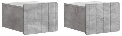 Obrázek produktu pro Nástěnný noční stolek 2 pcs Betonově šedá 33 x 34,5 x 24 cm