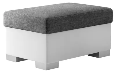 Image de Tabouret rembourré EVREN 4 - gris foncé / blanc