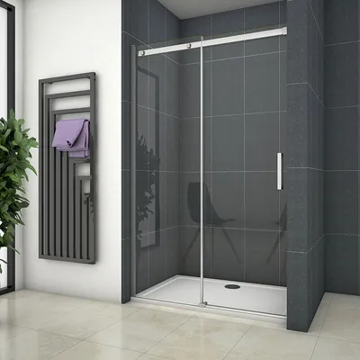Produktbild von Gleittür Duschkabine 120xH.195cm  Schiebetür dusche Duschwand  8mm Nano ESG-Glas Nischentür Duschabtrennung
