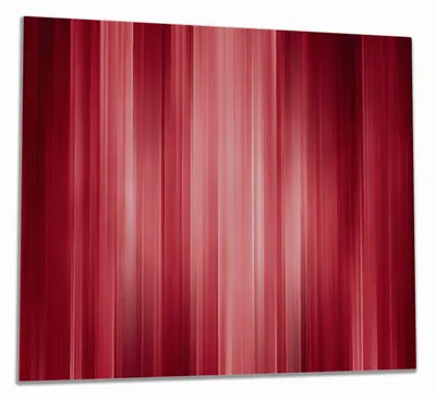 Produktbild von Wallario Herdabdeckplatte aus Glas, Größe 60 x 52 cm 1-teilig, Motiv Rot und schwarz gestreift - Abstraktes Streifenmuster