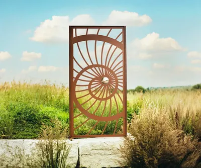Produktbild von Sichtschutz Spirale 100 x 200 cm rost