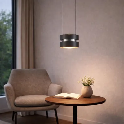 Produktbild von LED Hängelampe mit 3 Stufen Dimmer -  Ø 17,5 cm x 180 cm
