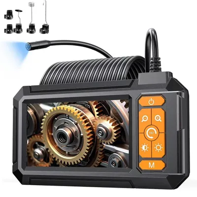Produktbild von Endoskopkamera mit 5M Beleuchtung HD 1080P, 4,3 Zoll LCD Bildschirm - IP67 wasserdicht - 8 LED Beleuchtungen - Endoskop Inspektionskamera