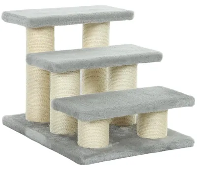 Image de Escalier pour chien, 3 marches, 34 cm, pour animaux de compagnie, aide à l'accès aux lits/canapés, pour chats et chiens
