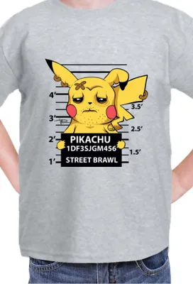 Obrázek produktu pro Dětské Triko Japan Manga Anime Comics Pokemon 043,  / Vřesově šedá