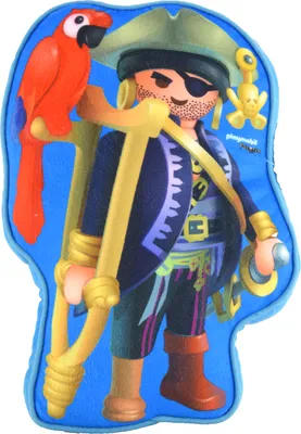Produktbild von PLAYMOBIL Kissen - Piraten Plüsch Dekokissen Sitzkissen Zierkissen 29 x 38 x 13 cm