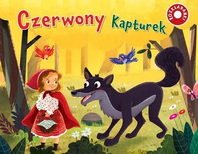 Obrázek produktu pro Czerwony Kapturek. Rozkładanki - Jul Łyskawa (Märchen für Kinder auf Polnisch)