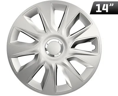 Obrázek produktu pro Kryty kol Stratos RC stříbrné 14", 4 ks