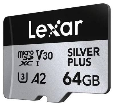 Immagine prodotto di Lexar Professional SILVER PLUS 64 GB MicroSDXC UHS-I Classe 3