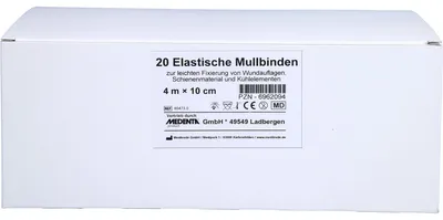 Produktbild von MULLBINDE ELAST 4MX10CM, 20 St BIN