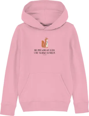 Produktbild von Mr. & Mrs. Panda Kinderpullover Eichhörnchen Blume 12-14 Jahre (152/164) - Baumwolle Pink - Geschenk, Spruch Positiv, Sweatshirt, Spaß, Motivation Sprüche, Lachen, Lustige