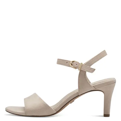 Produktbild von Tamaris Damen Sandale Sandalette Stoff weiche Haptik 1-28028-42, Größe:39 EU, Farbe:Beige