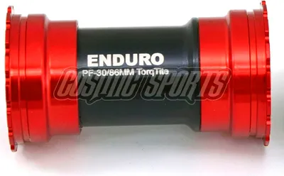 Produktbild von Enduro Bearings Angular Contact Stainless Steel TorqTite Innenlager, BB386EVO, 24mm, red