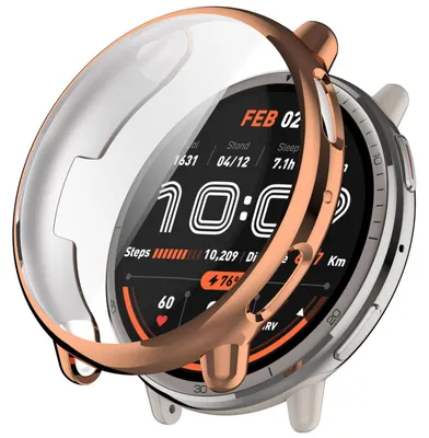 Produktbild von Für Amazfit Active 2 Electroplated Full Cover TPU Watch Schutz Hülle Rose Gold