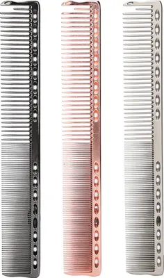 Produktbild von 3-teiliges Set Weltraum-Aluminiumkämme, antistatisch, breite, feinzinkige Haarbürste, Friseurwerkzeug