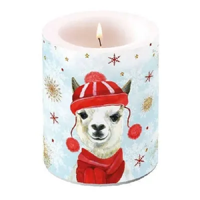 Produktbild von Kerze groß Winter Lama
