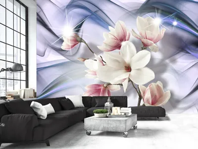 Produktbild von Vlies Fototapete 400x280 cm Tapeten Wandtapete XXL Blumen Abstrakt b-A-0240-a-c