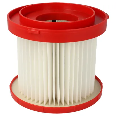 Produktbild von vhbw Staubsaugerfilter Ersatz für Milwaukee 4931465230, 4058546360368, 4932478754 für Staubsauger - HEPA-Filter Rot Weiß