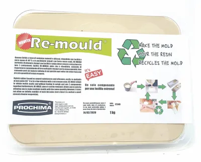 Formgummi, wiederverwendbar, 800 g, Schmelzpunkt 60 °C