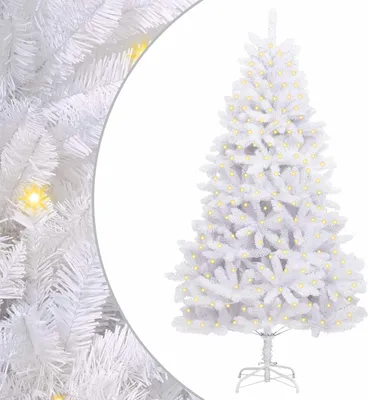 Produktbild von vidaXL Künstlicher Weihnachtsbaum Weiß 180 cm PVC und Metall