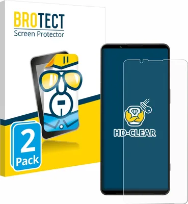 Produktbild von 2x Für Sony Xperia 1 VI Schutzfolie BROTECT Displayschutz Display Schutz Folie Klar Transparent