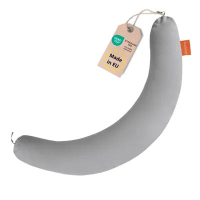 Image de Coussin de maternité, 40 x 190 cm, 100% microfibre, lavable, gris, sleepling