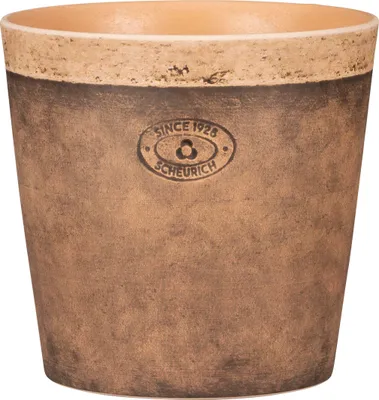 Produktbild von Scheurich Toscana, Blumentopf aus Keramik,  Farbe: Toscana Nero, 14 cm Durchmesser, 13,2 cm hoch, 2,6 l Vol.