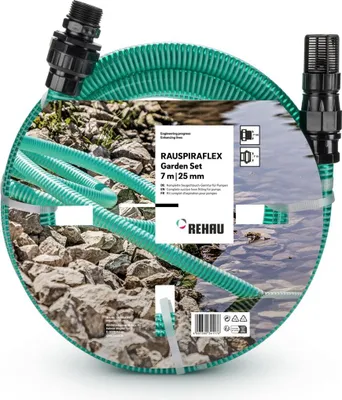 Immagine prodotto di Set di tubi di aspirazione RAUSPIRAFLEX Ø interno 22 mm verde trasparente 2,6 mm lunghezza 7 m