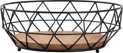 Produktbild von Obstkorb Metall Brotkorb Obstschale rund Metall Ø28 cm schwarz