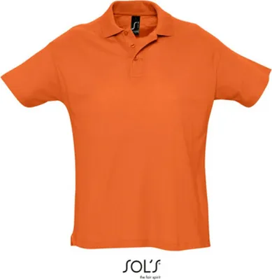 Produktbild von SOLs 11342 | Herren Summer Poloshirt II Seitenschlitze - Farbe: Orange - Größe: XXL
