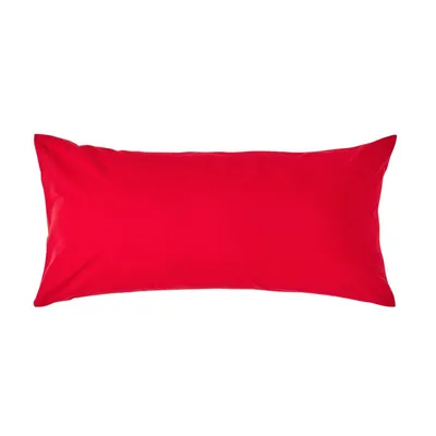 Produktbild von HOMESCAPES Kopfkissenbezug Fadendichte 200 Rot, 40 x 80 cm