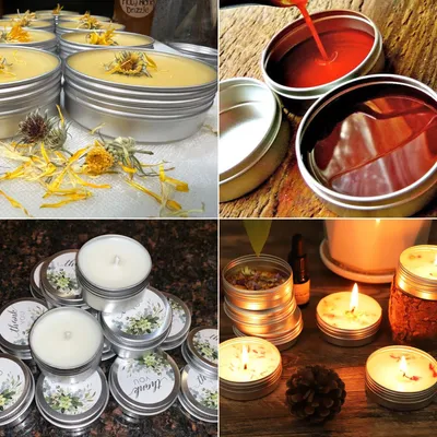 Imagen del producto de Latas de aluminio con tapa roscada, paquete de 6 unidades, de 150 ml, para cosméticos