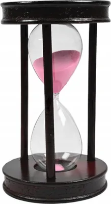 Produktbild von Elegante Holz Sanduhr 15 Minuten - Präziser Timer für perfektes Zeitmanagement