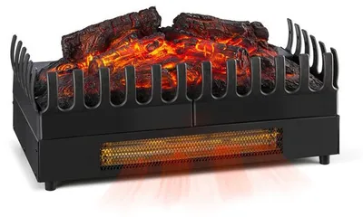 Obrázok produktu pre Klarstein Kamini - Elektrický krb, E-krb, krbová vložka, tlejúce polená, bez sadzí a popola, elektrický krb s osvetlením, funkcia kúrenia, 45 x 22 x 23 cm (ŠxVxH), čierna