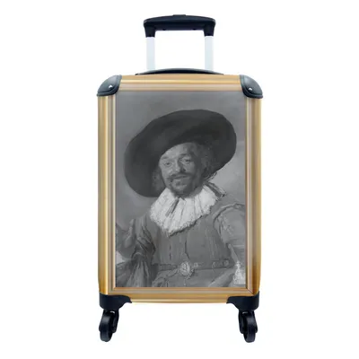 Produktbild von MuchoWow® Koffer Handgepäck Trolley Rollkoffer Kleine Reisekoffer mit 4 Rollen - Kunstwerke - Alte Meister - Liste - Gold - Cabin Size < 55x40x23 cm & 55x40x20 cm - Fotokoffer - Kabinenkoffer - Boardgepäck - Reise-Box - Reisekoffer - Reisegepäck - Koffer mit Bild - Trolley für Kinder