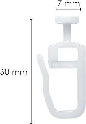 Produktbild von LEHA Liftgleiter Karniese Kopf rund Kunststoff weiß