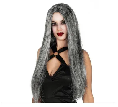 Obrázek produktu pro Elegantní rovná paruka klasický styl šedá