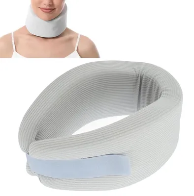 Produktbild von Nackenkissen, Halskrause Nackenstütze – Ergonomisch, Atmungsaktiv & Kühl, Verstellbar, Weich & Komfortabel für Schlaf, Büroarbeit & Reisen