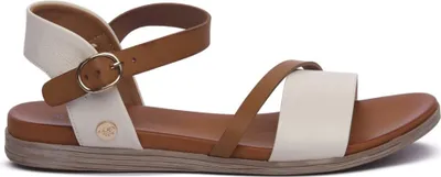 Immagine prodotto di Mustang scarpe da donna sandali piatti marrone per il tempo libero, numero di scarpe: 37 EU