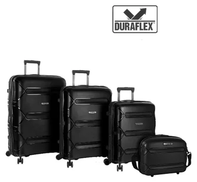 Produktbild von Heys HEYS Milos 4tlg. Kofferset (BC/S/M/L) erweiterbar - Black